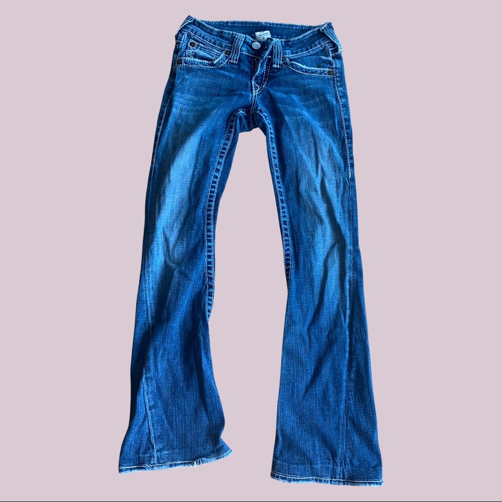 True Religion low rise flare jeans